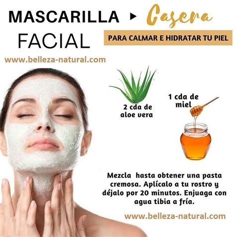 receta mascarilla facial natural
